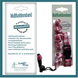 Multifunktionsband Motiv Karo