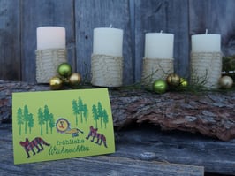 Christmas Card Lion and Tiger