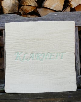 Filzkissen KLARHEIT