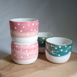 Tasses à café, porcelaine