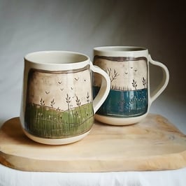 Mugs paysage, pièces uniques