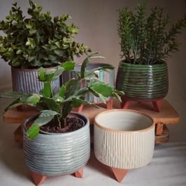 Pot de fleur tripode