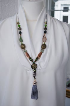 „Traumsucher“ in grün/braun/gold 2