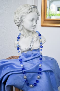Kette „Perlenzauber“ in blau