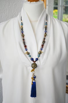 „Traumsucher“ in blau/braun/gold 2