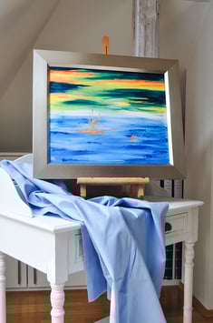 „Reise zur goldenen Stadt“ - Ölgemälde