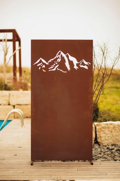 Rostwand «Gebirge»