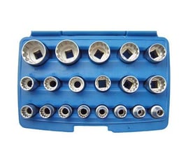 Gear Lock Steckschlüsseleinsätze 12,5 (1/2) , 19-tlg (Art.2152)