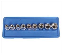 Steckschlüsseleinsätze für E-Profil, E10-E24, 12,5 (1/2), 9-tlg. (Art. 6425)