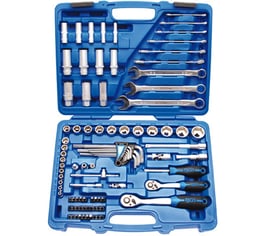 Steckschlüsselsatz 6,3 (1/4") + 10 (3/8"), in ZOLL, 92-tlg (Art.2299)