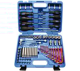 T-Profil Werkzeugsortiment, 6,3 (1/4) + 12,5 (1/2), 84 tlg. (Art. 7849)