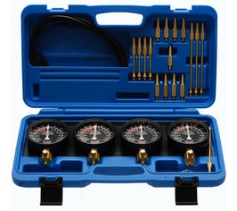 Synchron-Testgerät für Vergaser, 0-14 PSI, 25-tlg. (Art. 62670)