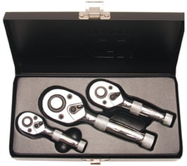 Mini-Umschaltknarren-Set, 6,3 (1/4)-10 (3/8)-12,5 (1/2) (Art. 215)