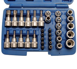 T-Profil Bit -und Steckschlüsselsatz 10 (3/8), 34-tlg (Art.5021)