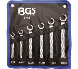 Offener Ringschlüsselsatz, 6-tlg. (Art. 1745)