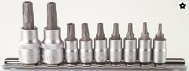 Nuss Satz Torx 5-Stern TS Profil 9 tlg Force 3095