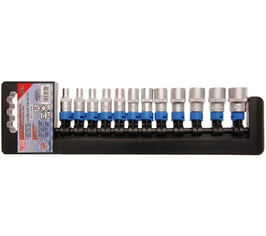 Steckschlüsseleinsatz-Set 6,3 (1/4), 12-kant, in ZOLL, 12-tlg (Art. 2755)