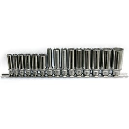 3/8" Nuss Satz lang (Wellenprofil) 15 tlg Force 3151