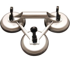 Dreifach-Gummisauger, Ø 115 mm, Aluminium (Art. 7996)