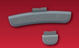 Schlaggewichte, Zink für Stahlfelgen, beschichtet