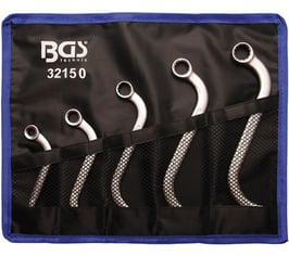 S-Form Doppelringschlüssel-Satz, in Zoll, 3/8" - 3/4", 5- tlg (Art. 32150)