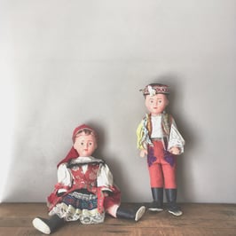 2 POUPÉES 50'S TCHÈQUES