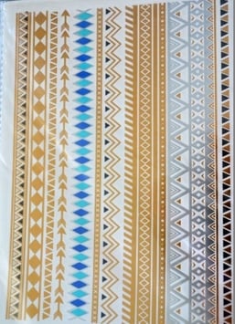 Tatouage temporaire métallique (DSC0672) 21cm X 15cm