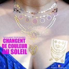 Tatouage temporaire pastel (SD8010SD8015) 21cm X 15cm