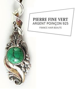 PIERRE FINE VERT FLEUR