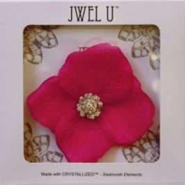 FLEUR FUCHSIA 33 STRASS