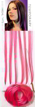 Extensions ROSE FONCE 60 cm