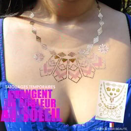 Tatouage temporaire pastel (SD8012SD8016) 21cm X 15cm