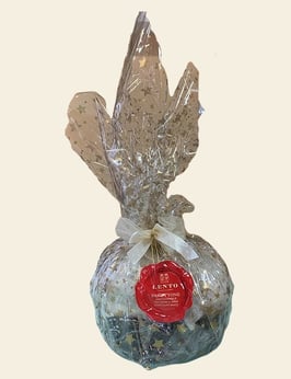 Panettone artigianale al limone e cioccolato bianco - mit Zitronenlikörfüllung und weißer Schokolade