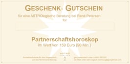 Beratung zum Partnerschaftshoroskop im Wert von 159,- EUR (90 Min.)