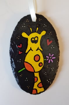 Bemalte Schiefertafel