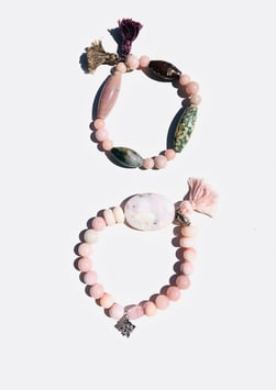 pastelle farbende Bracelets