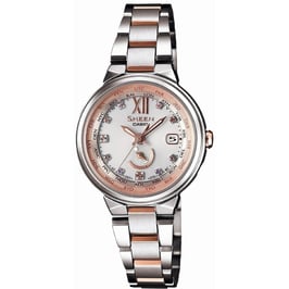 Casio 腕時計 SHEEN Voyage Series 世界6局電波対応ソーラーウォッチ MADE WITH SWAROVSKI ELEMENTS SHW-1507BSG-7AJF レディース