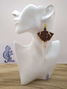 VENDUES ! Boucles d'oreille COTINES modèle ÉLISE