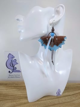 VENDUES ! Boucles d'oreille COTINES modèle PALOMA