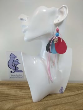 VENDUES ! Boucles d'oreille COTINES modèle CLÉMENCE