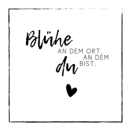 LEINWAND Blühe | ca. 20 x 20 cm