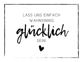 LEINWAND glücklich | ca. 40 x 30 cm