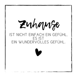 LEINWAND Zuhause | ca. 20 x 20 cm