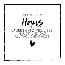 LEINWAND Haus | ca. 20 x 20 cm