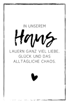 LEINWAND Haus | ca. 40 x 60 cm