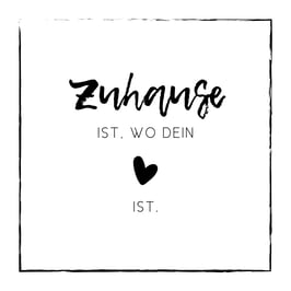 LEINWAND Zuhause | ca. 20 x 20 cm