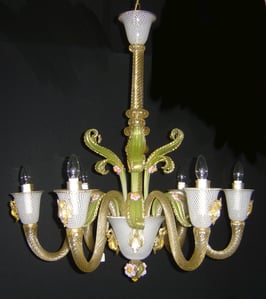Murano Glass Chandelier SWAN