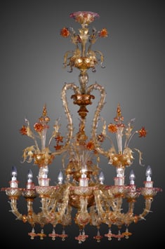 Murano Glass Chandelier AURORA