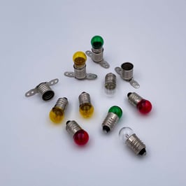 Glühlämpchen bunt mit Fassungen