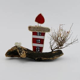 Leuchtturm aus Papierdraht